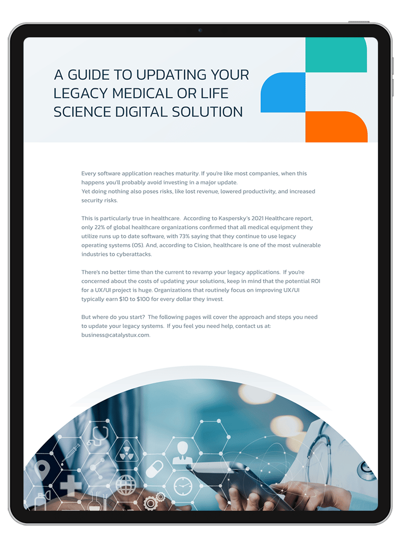 A Guide to Updating Your Legacy Medical or Life Science Digital Solution Cover