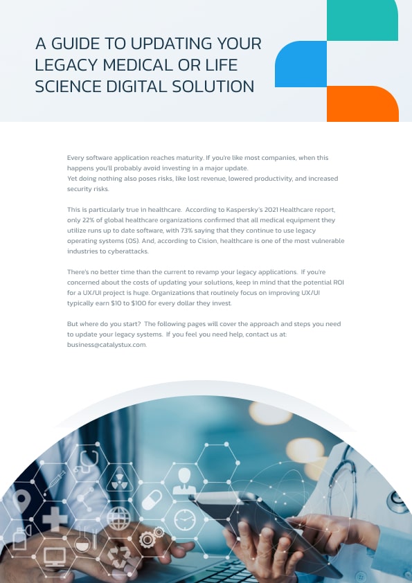 Guide: Updating Your Legacy Medical or Life Science Digital Solution Cover